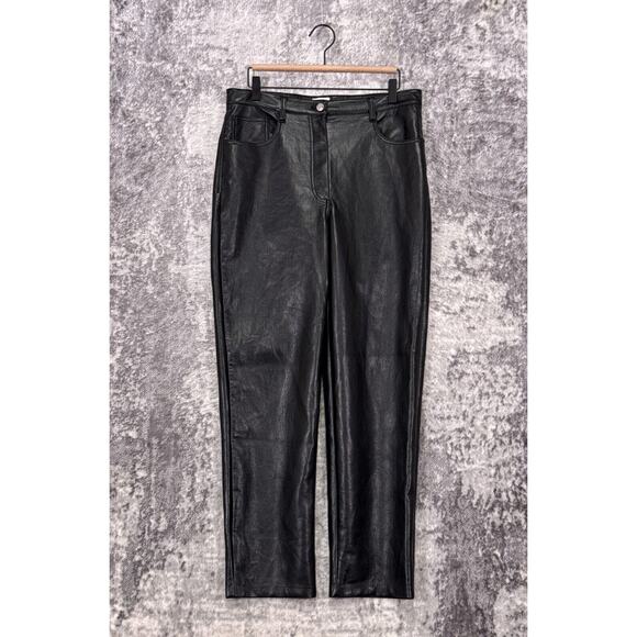 Wilfred Pants - Aritzia Pants 12 Womens Wilfred Melina Straight Black Vegan Leather